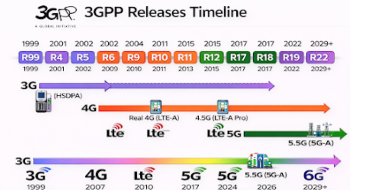 3GPP Releases Timeline Explained: 5G, 5G-Advanced & Roadmap to 6G - TRM ...